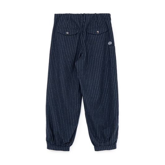 Pin-Stripe Balloon Pants (NAVY)