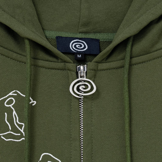 Yoga Zip Hoodie (GREEN)