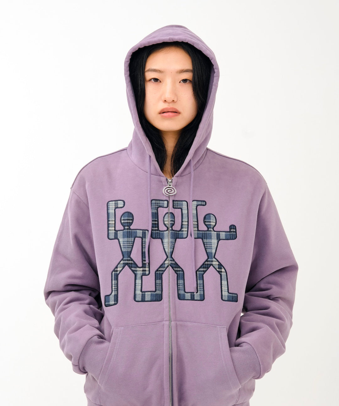 3guys Padded Zip Hoodie (PURPLE) – SOL soonerorlater