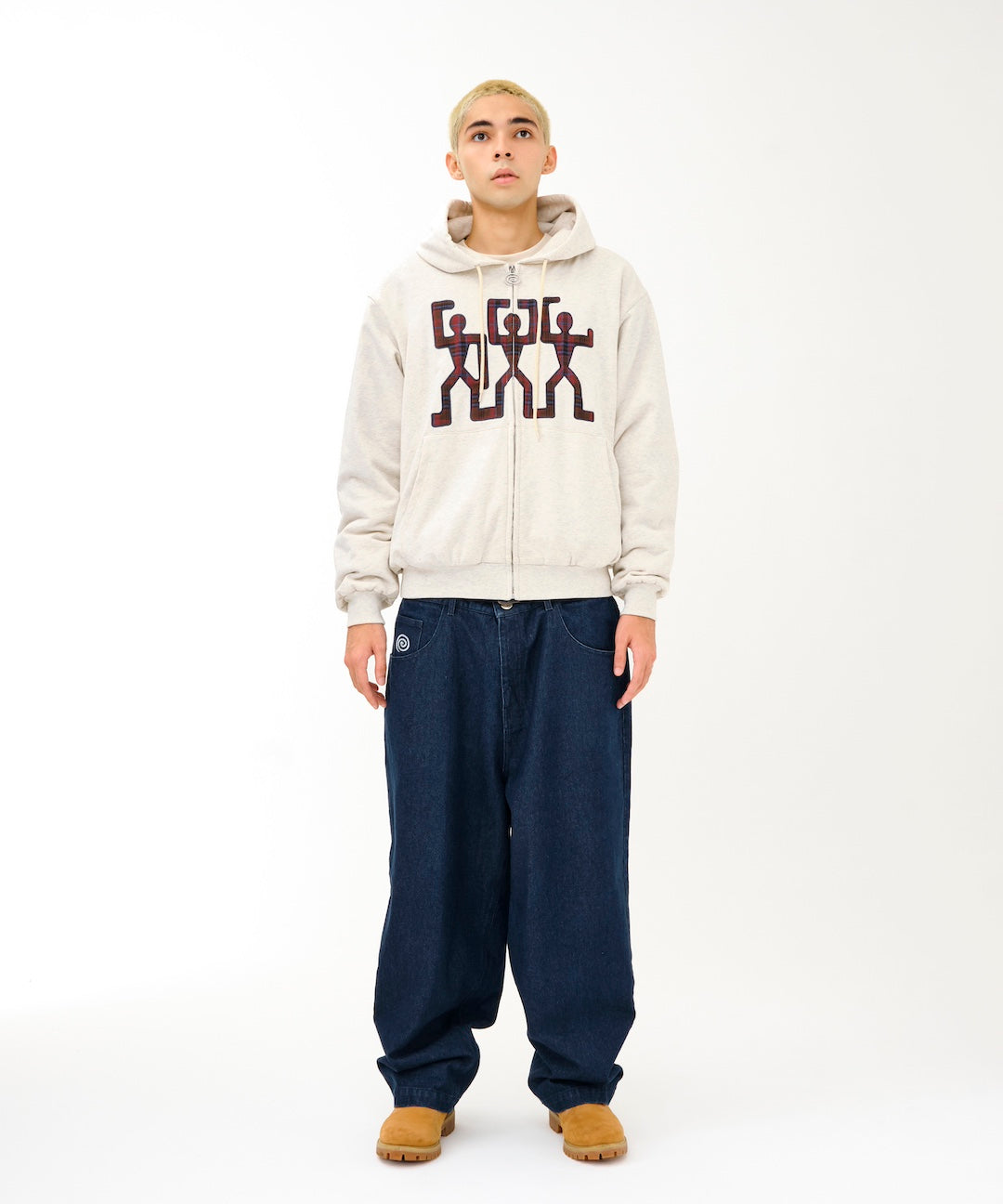 3guys Padded Zip Hoodie (OATMEAL) – SOL soonerorlater