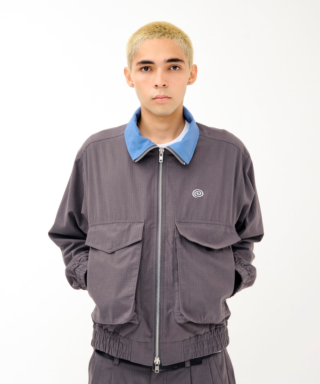 Cotton Ripstop Utility Jacket (GRAY)
