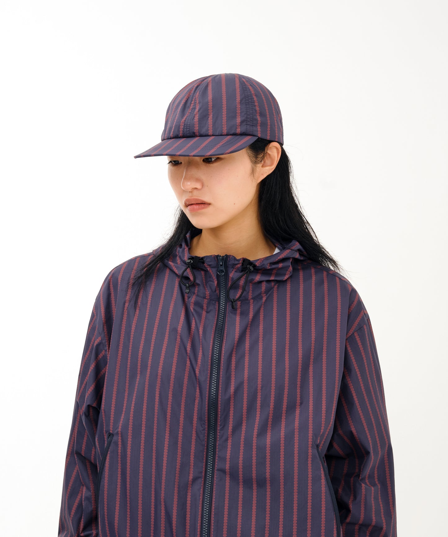 Stripe Nylon Soft Cap (NAVY)