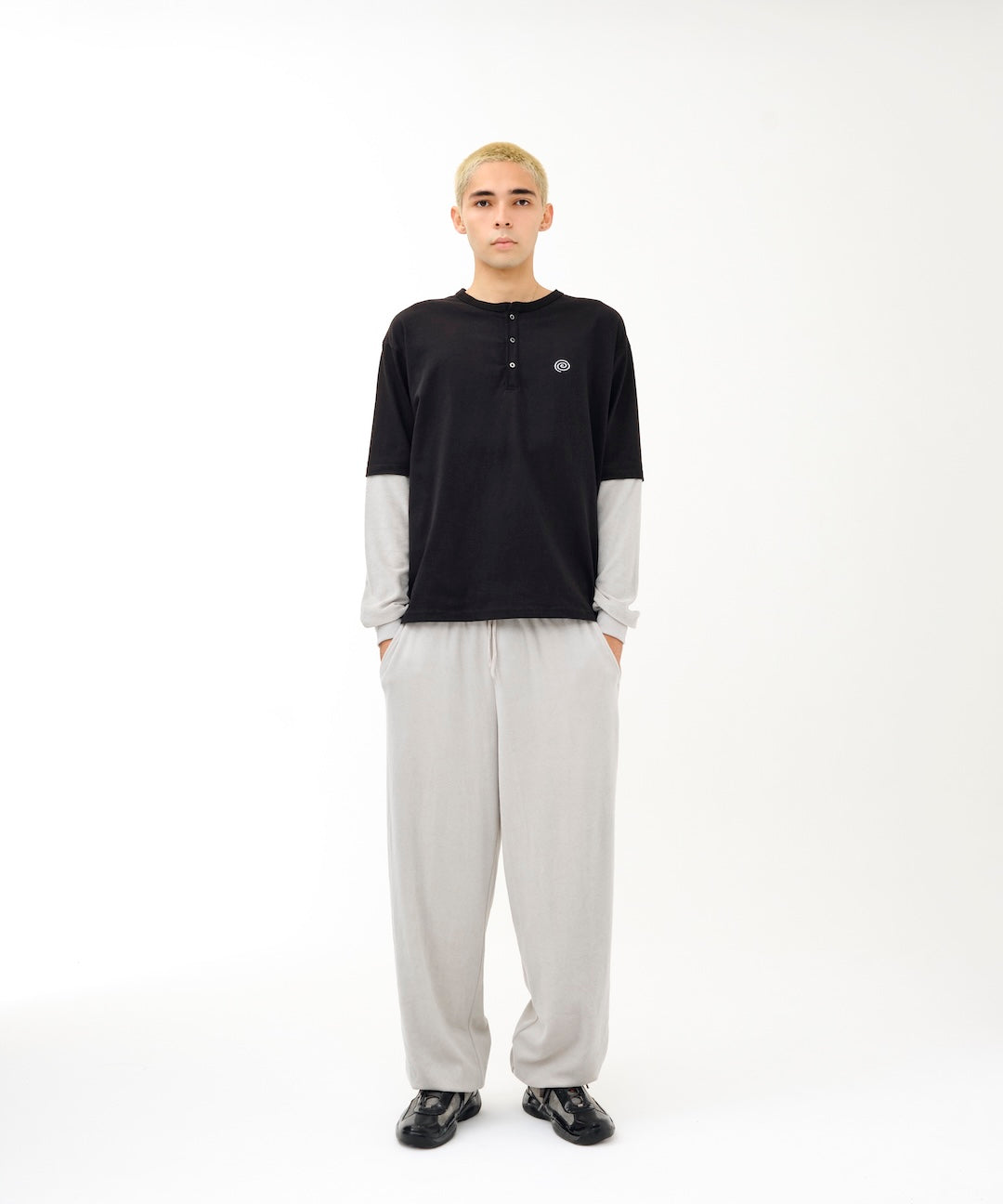 Fake Layered Tee (BLACK)