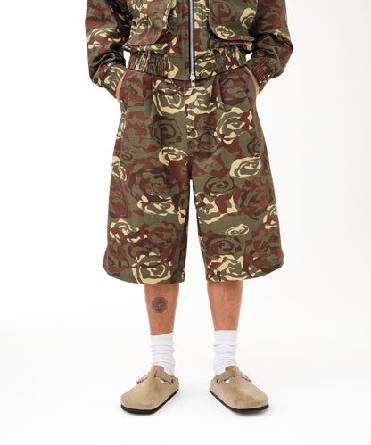 Cotton Ripstop Baggy Shorts (CAMO)