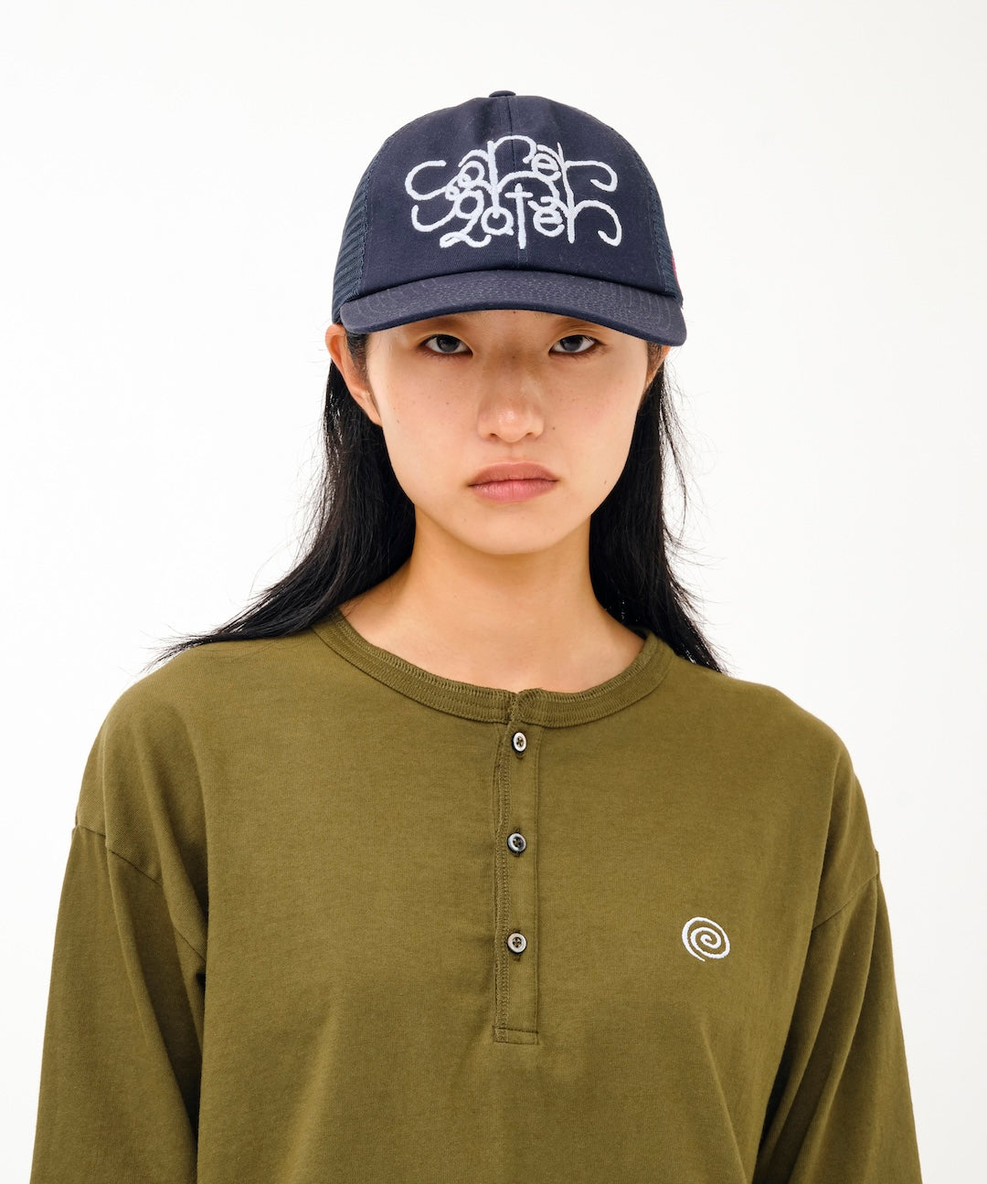 Stem Logo Mesh Cap (NAVY)