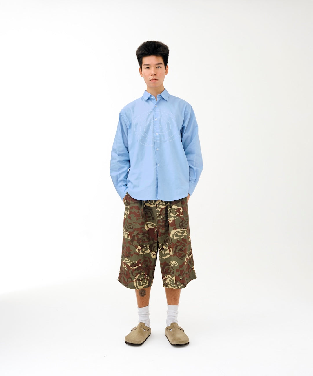 Outline L/S Shirt (BLUE)