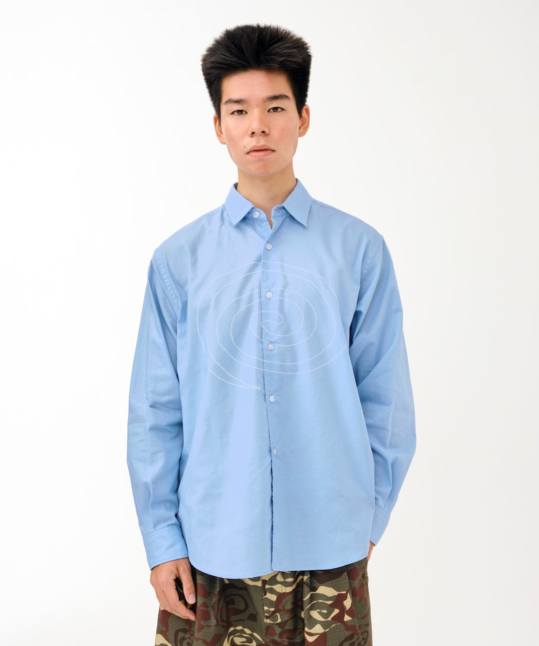 Outline L/S Shirt (BLUE)