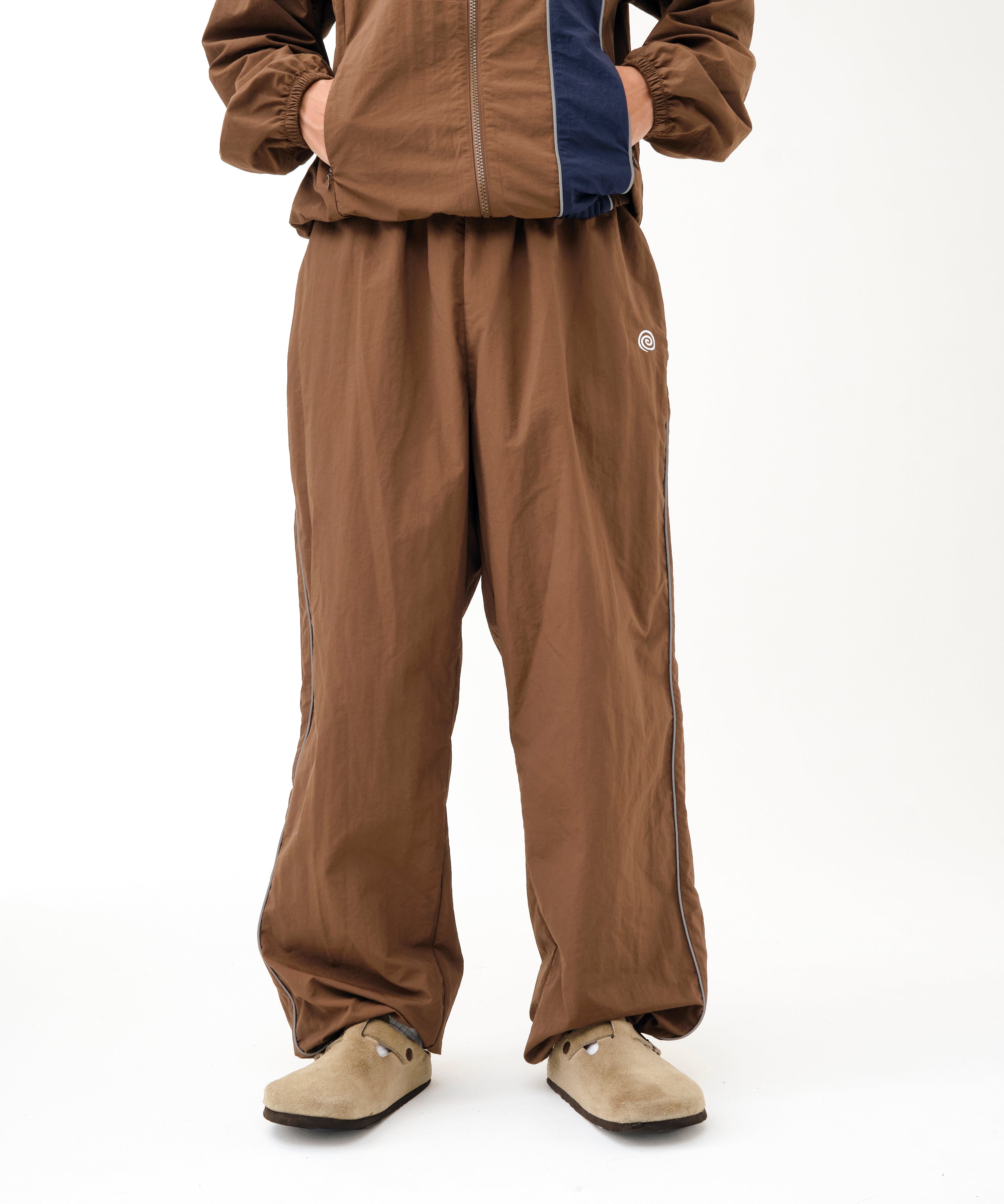 Nylon Track Pants (BROWN) – SOL soonerorlater