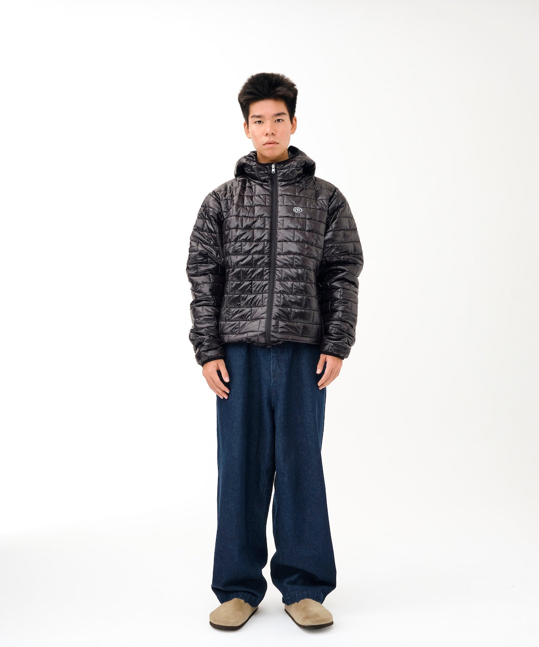 Brick Puffer Jacket (BLACK) – SOL soonerorlater