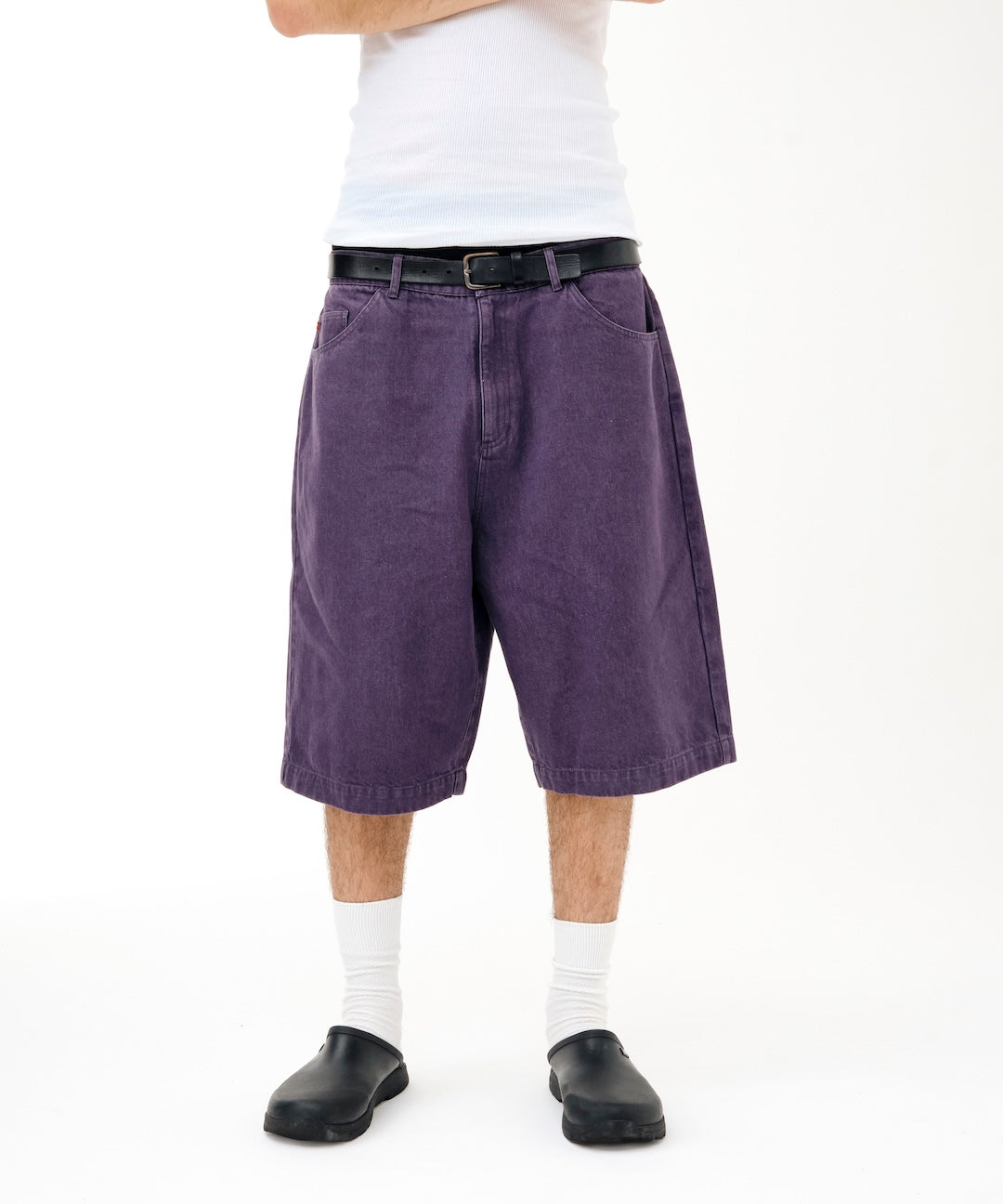 GuruGuru Denim Shorts (PURPLE) – SOL soonerorlater