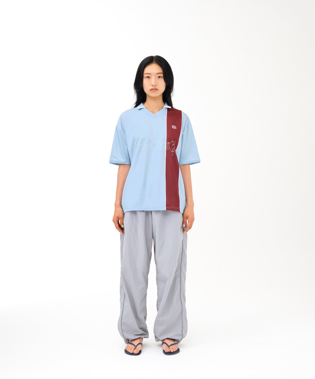 Cursive Logo Soccer Shirt (LIGHT BLUE)