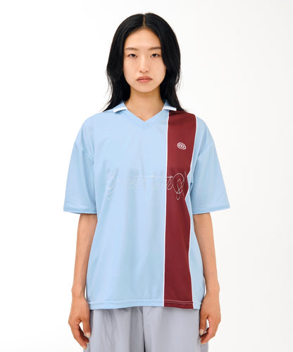 Cursive Logo Soccer Shirt (LIGHT BLUE)