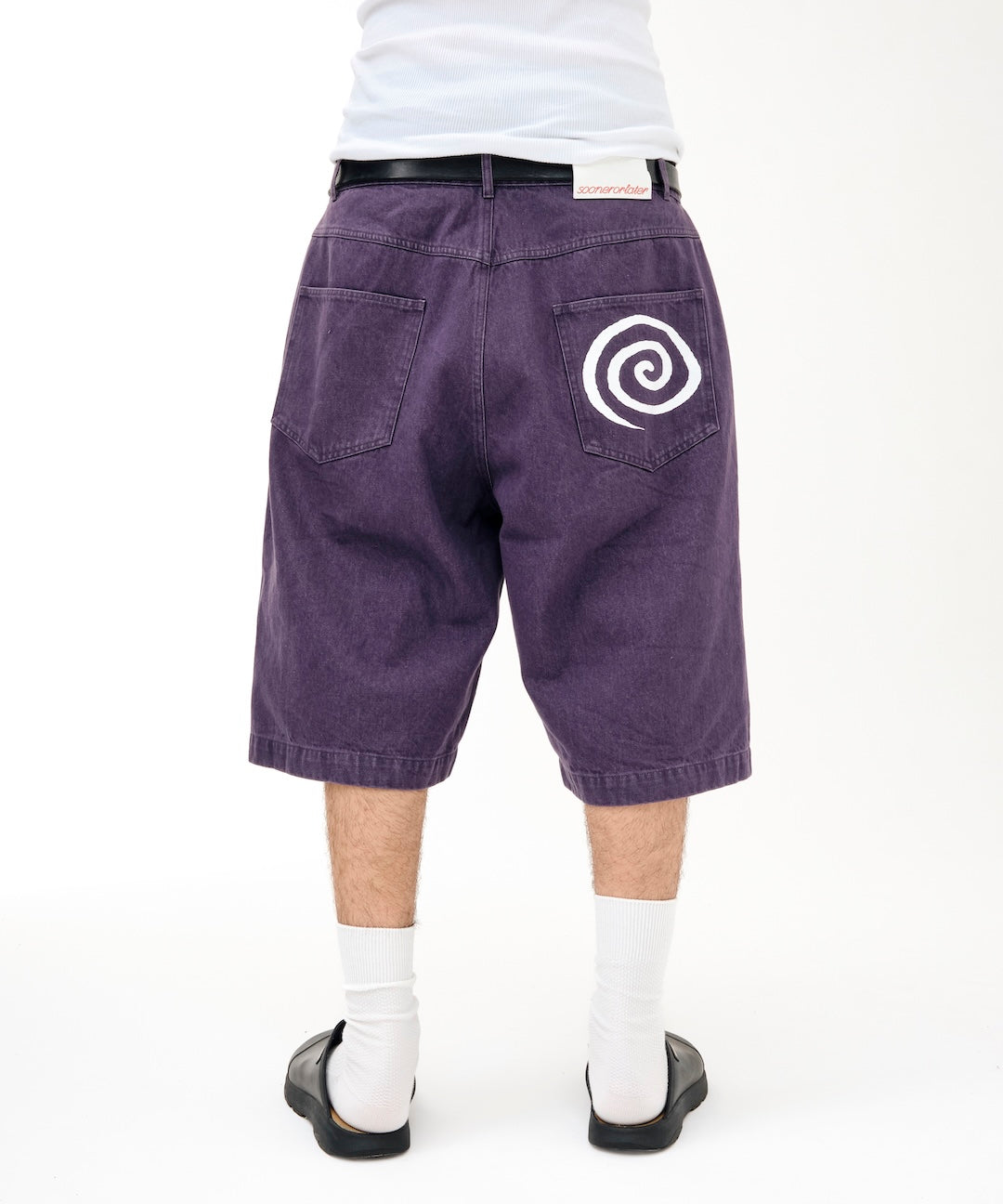 GuruGuru Denim Shorts (PURPLE)