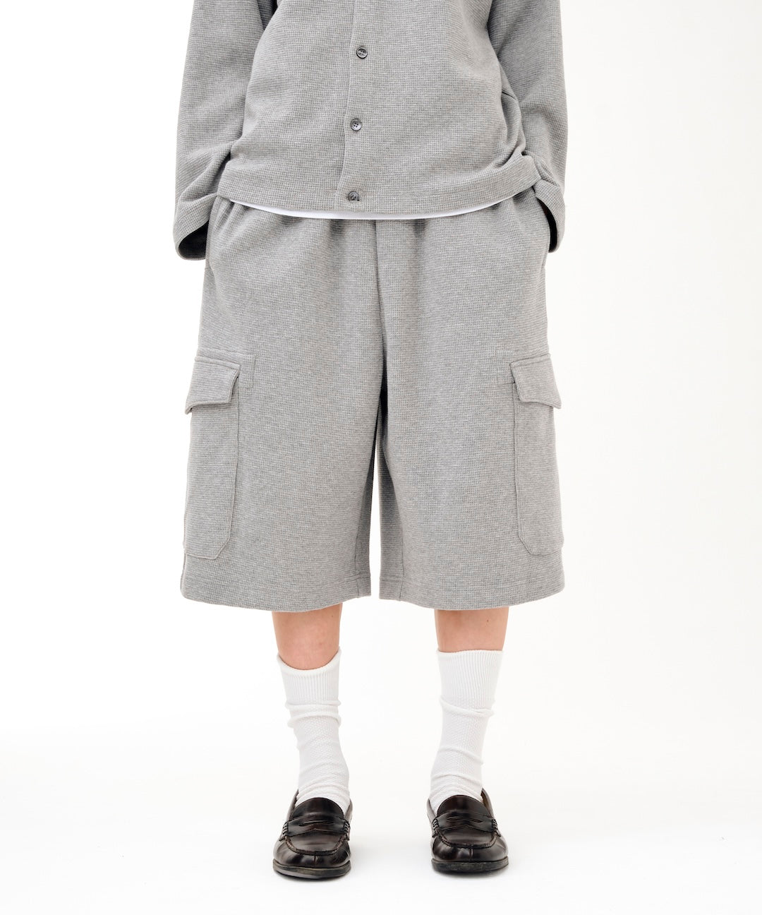 Waffle Cargo Shorts (GRAY)