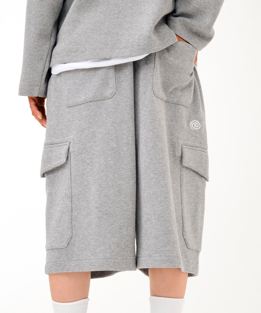 Waffle Cargo Shorts (GRAY)
