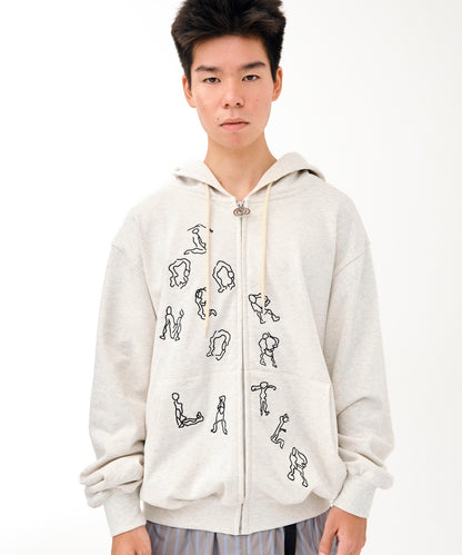 Yoga Zip Hoodie (OATMEAL)