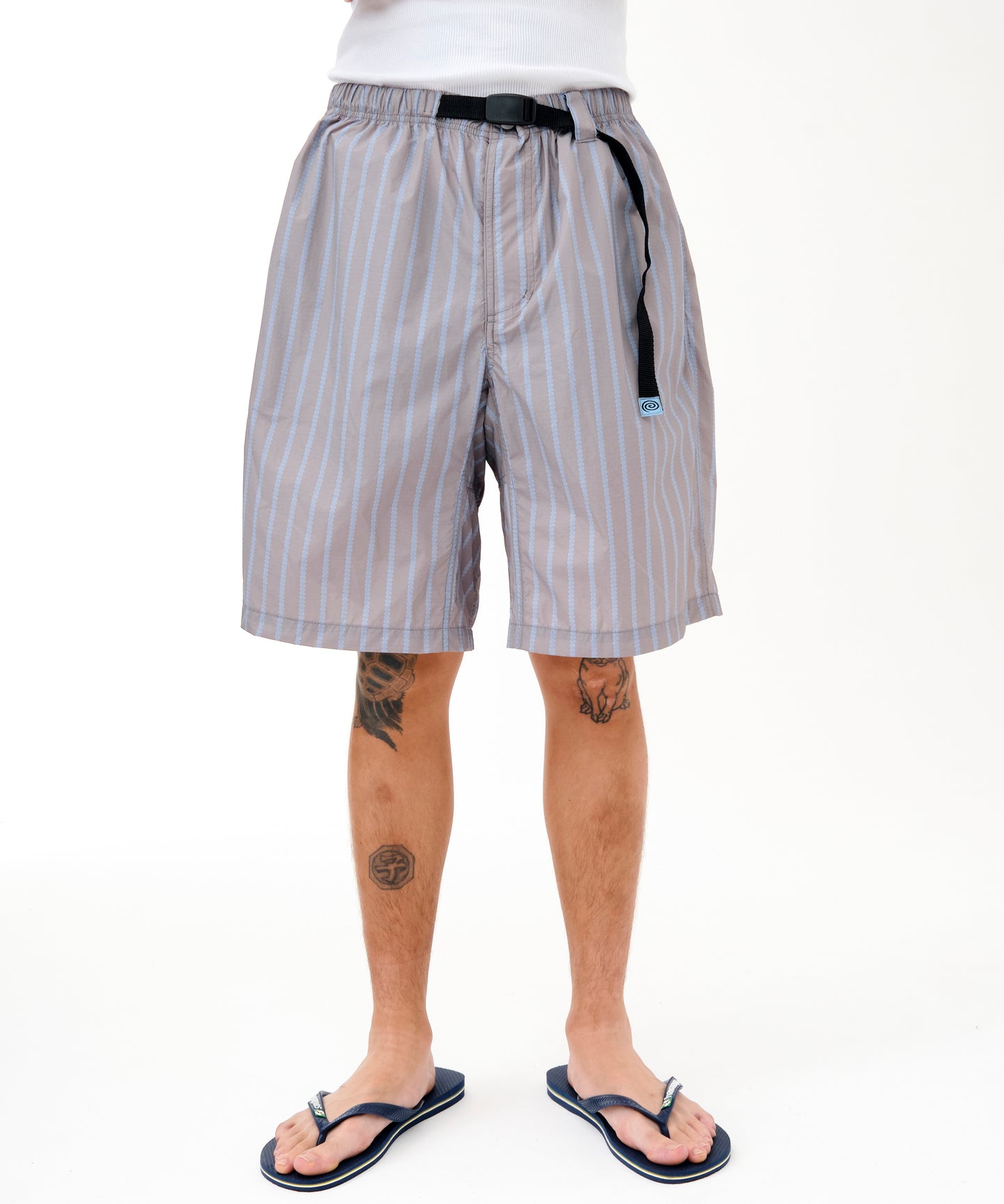 Stripe Nylon Easy Shorts (GRAY)