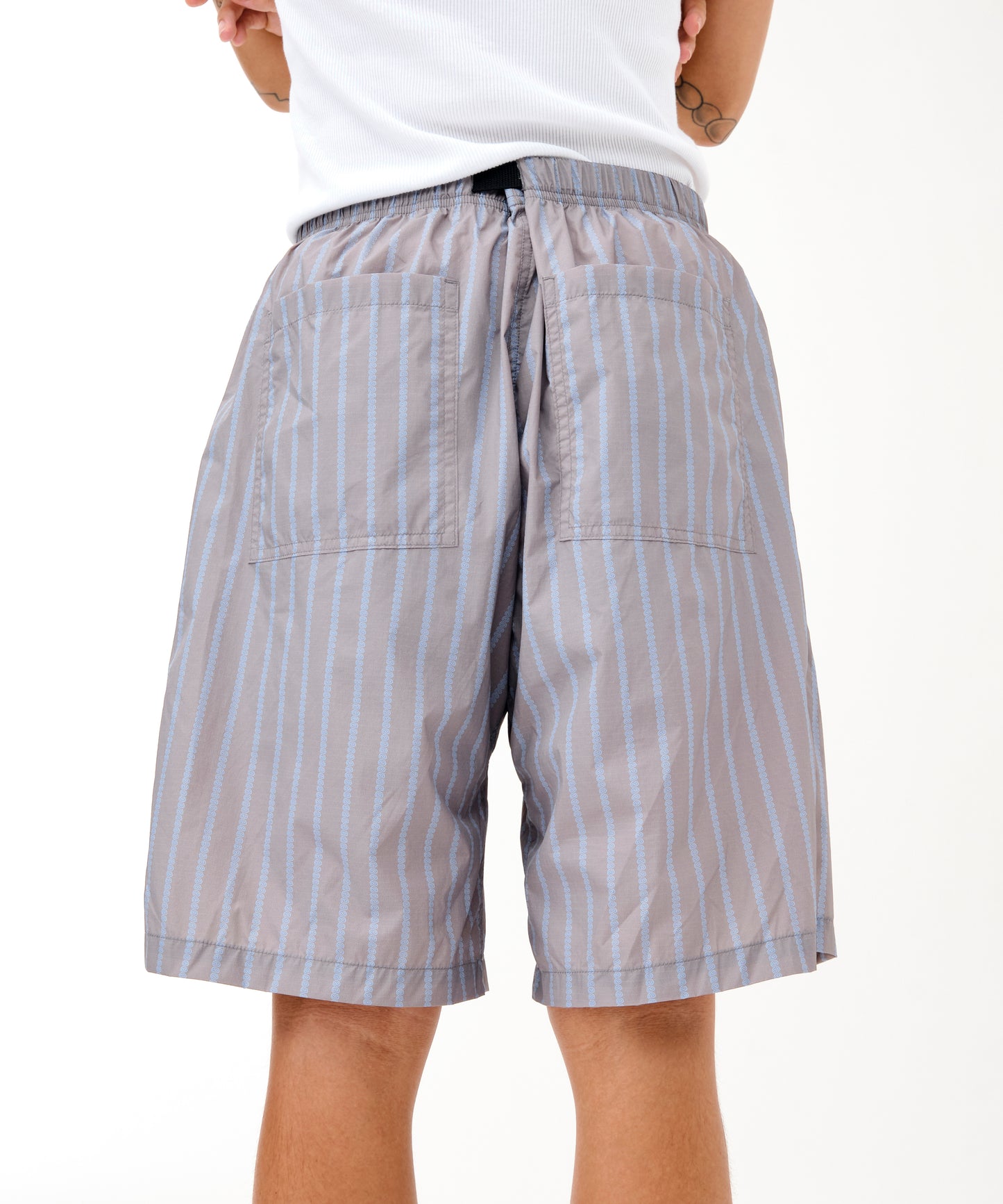 Stripe Nylon Easy Shorts (GRAY)