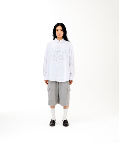 Outline L/S Shirt (WHITE)