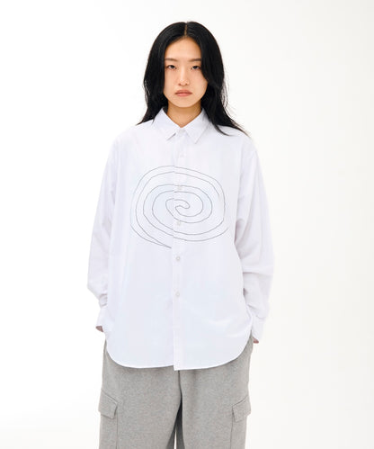 Outline L/S Shirt (WHITE)