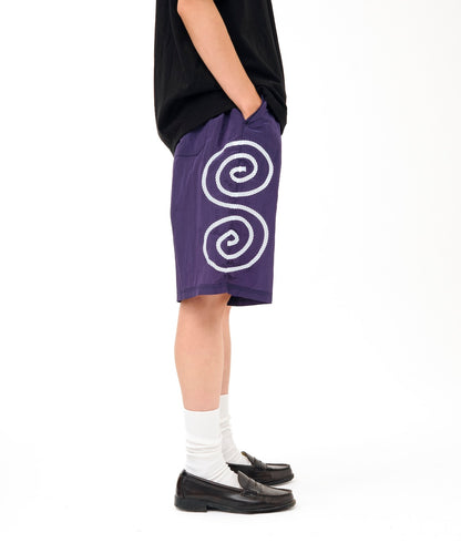 Rope Logo Swim Shorts (PURPLE)