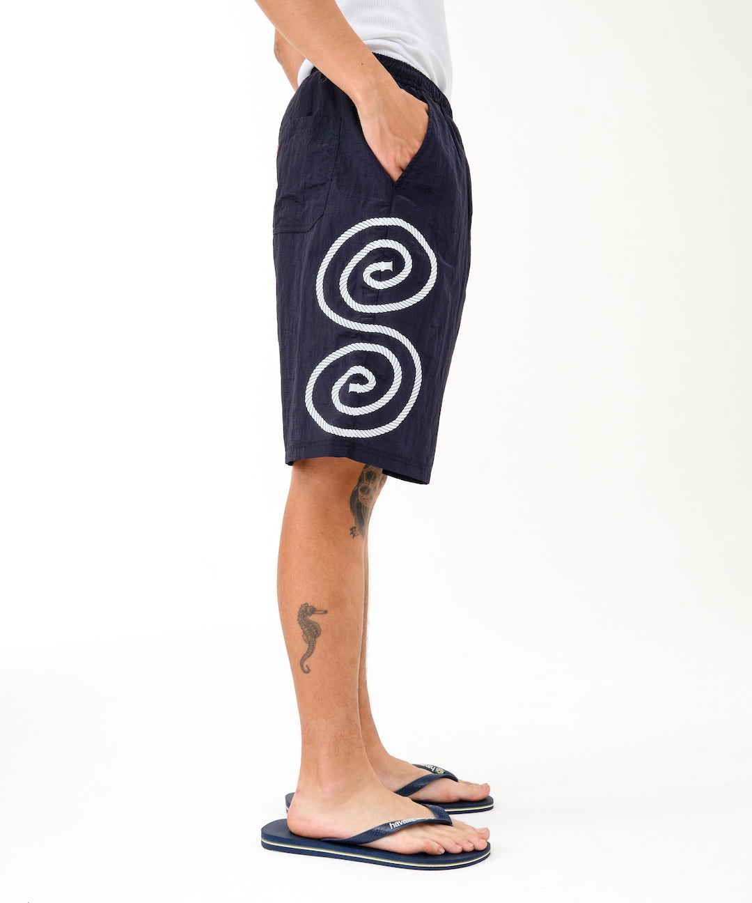 パンツ sol soonerorlater Rope Logo Swim Shorts Rope Logo Swim Shorts (NAVY) – SOL soonerorlater