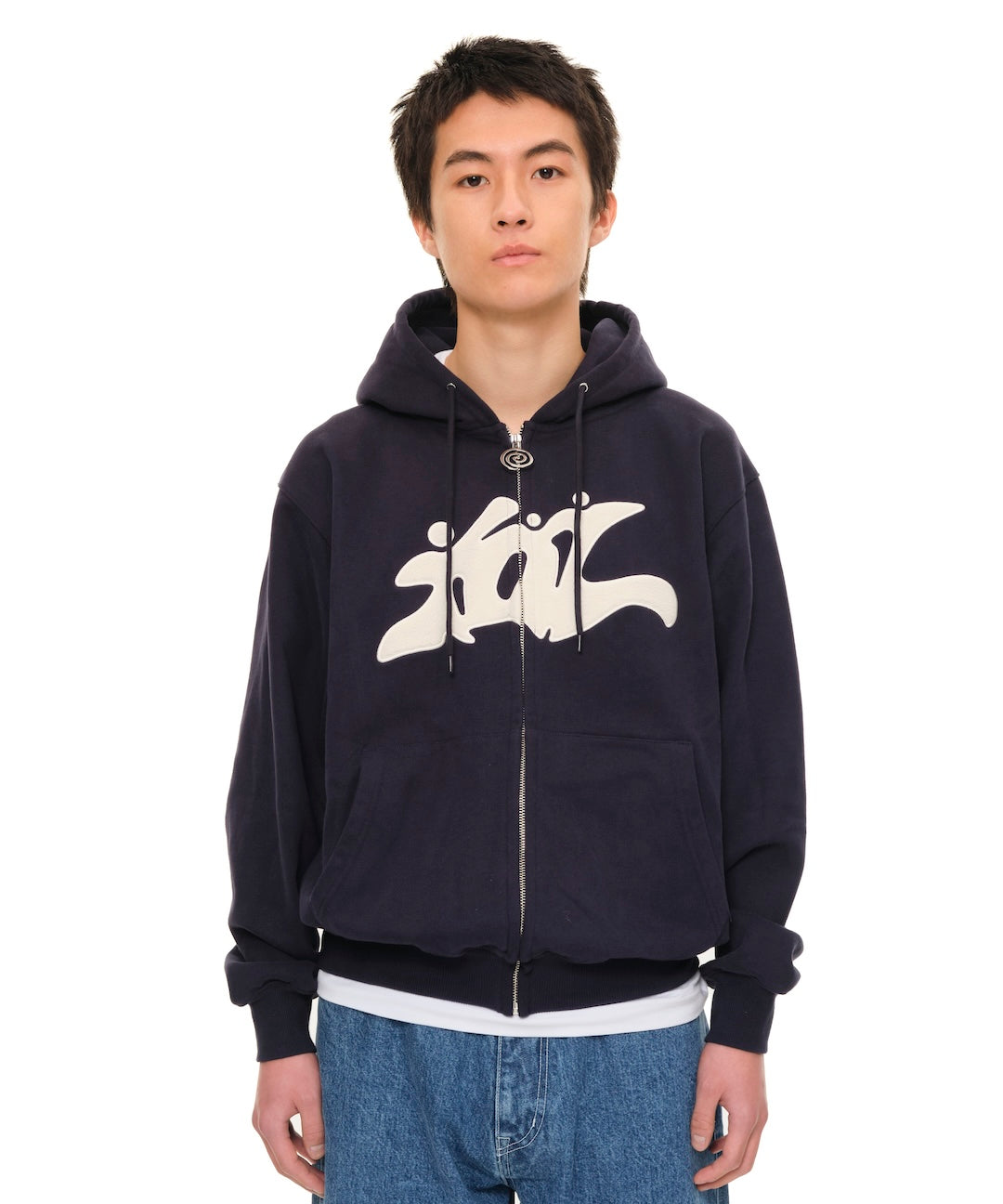 3Guys Zip Hoodie (NAVY)
