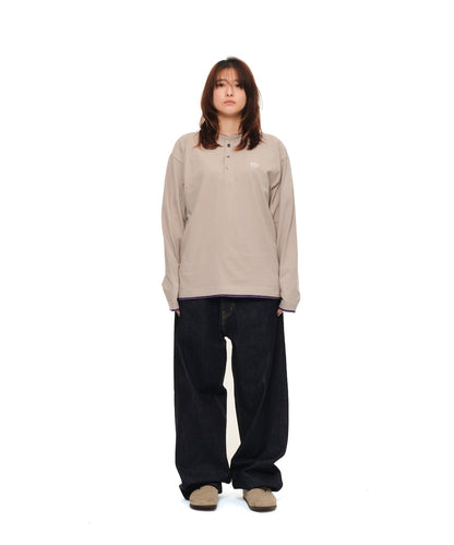 Fake-Layered L/S Tee (GRAY)