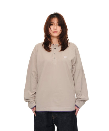 Fake-Layered L/S Tee (GRAY)