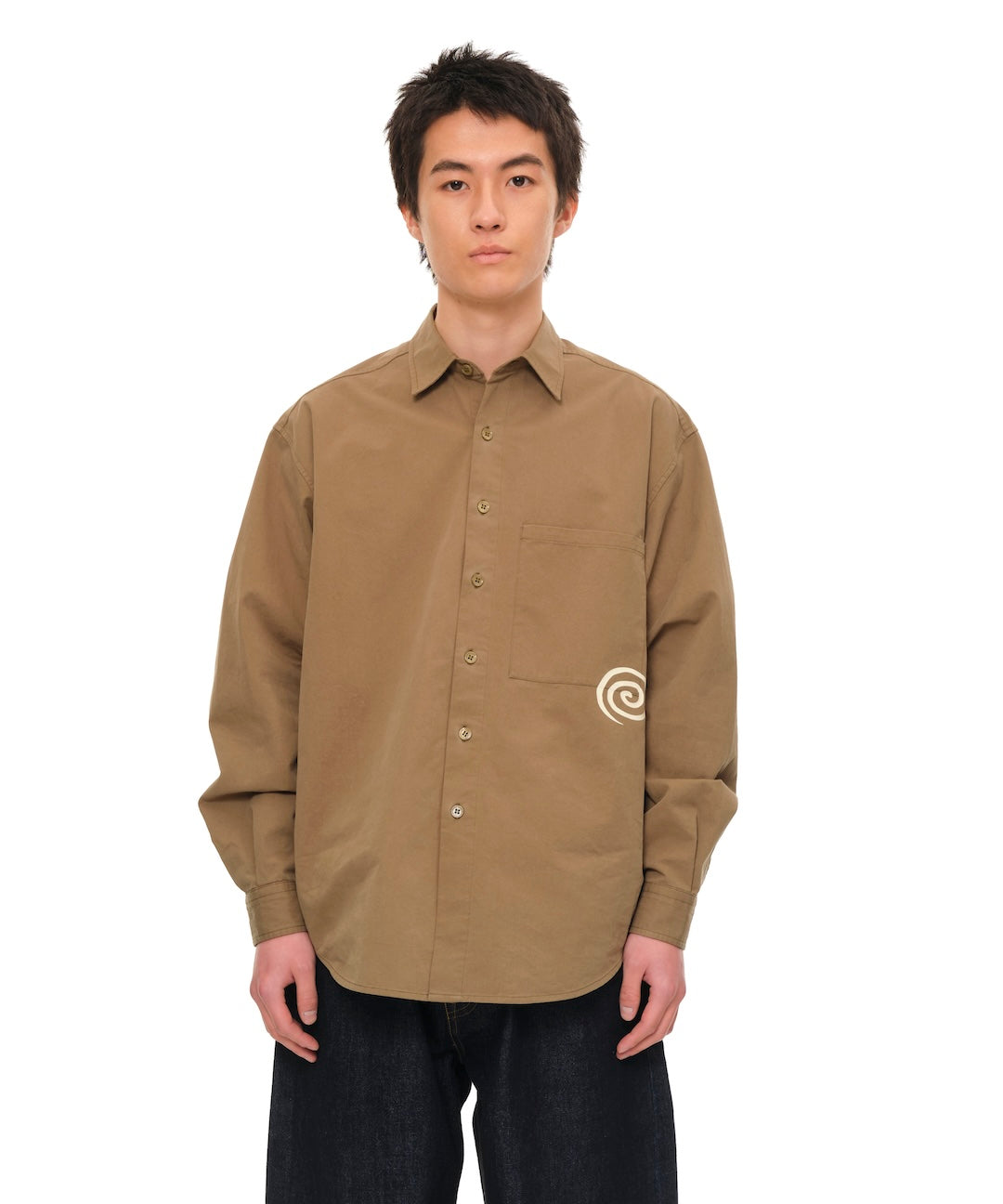Cotton Twill Shirt (OLIVE)