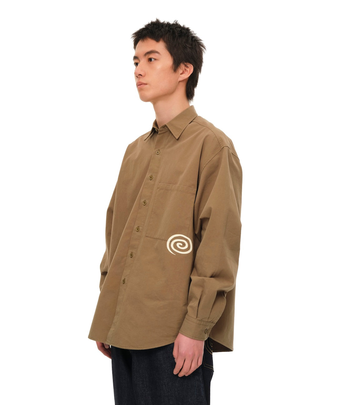Cotton Twill Shirt (OLIVE)