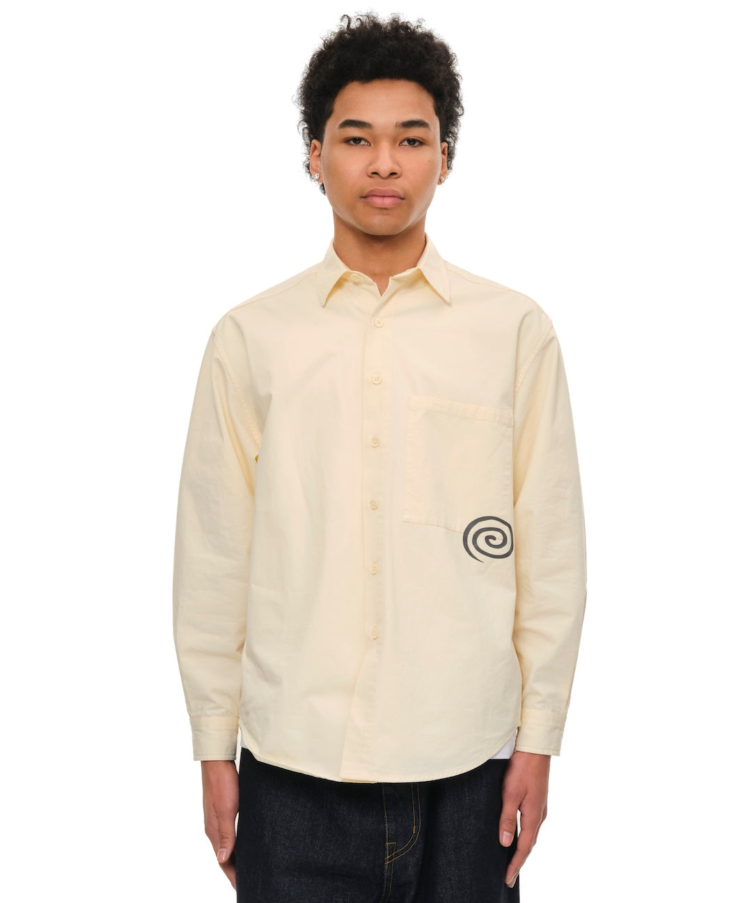 Cotton Twill Shirt (IVORY)