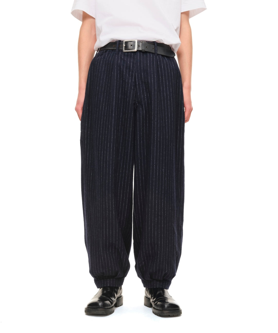 Pin-Stripe Balloon Pants (NAVY)