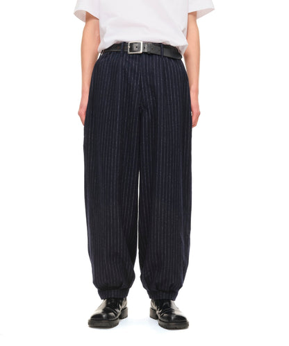 Pin-Stripe Balloon Pants (NAVY)