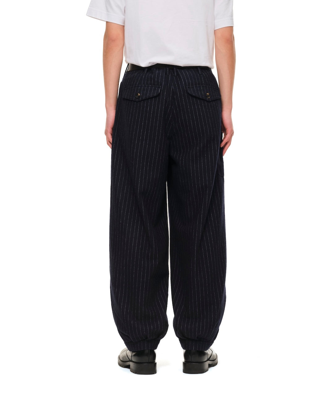 Pin-Stripe Balloon Pants (NAVY)