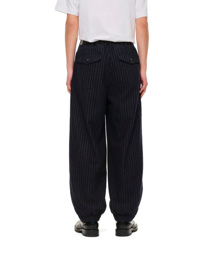 Pin-Stripe Balloon Pants (NAVY)
