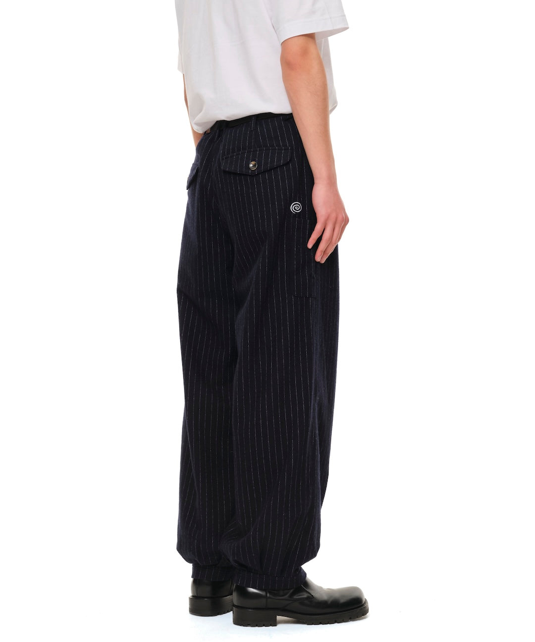 Pin-Stripe Balloon Pants (NAVY)