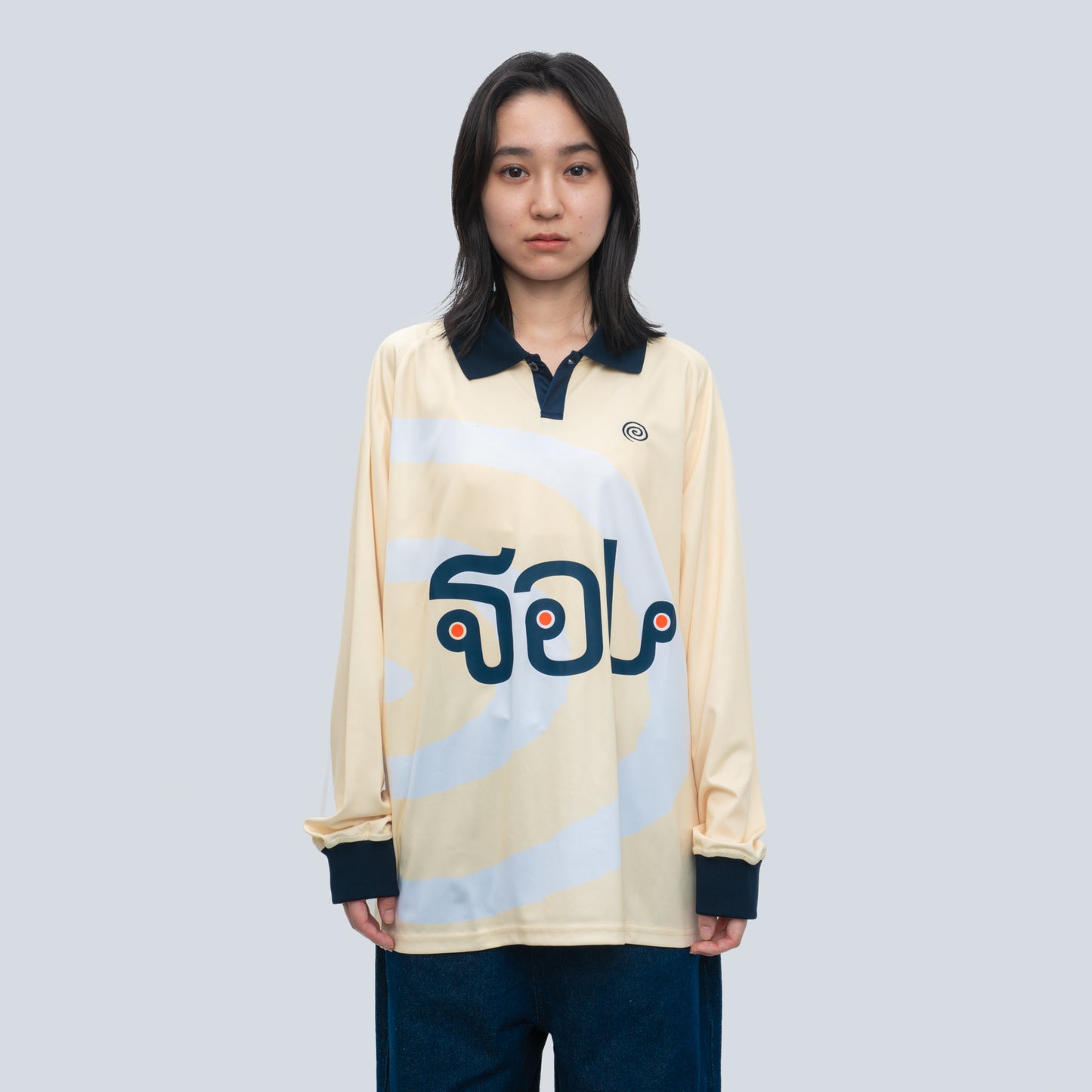 Thai logo Soccer Shirts (CREAM)