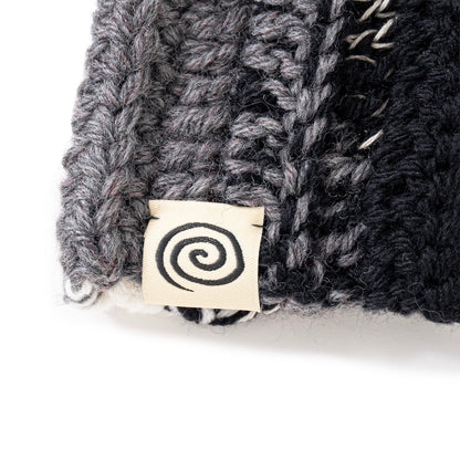 Hand-knitted Fingerless Gloves (GRAY MIX)