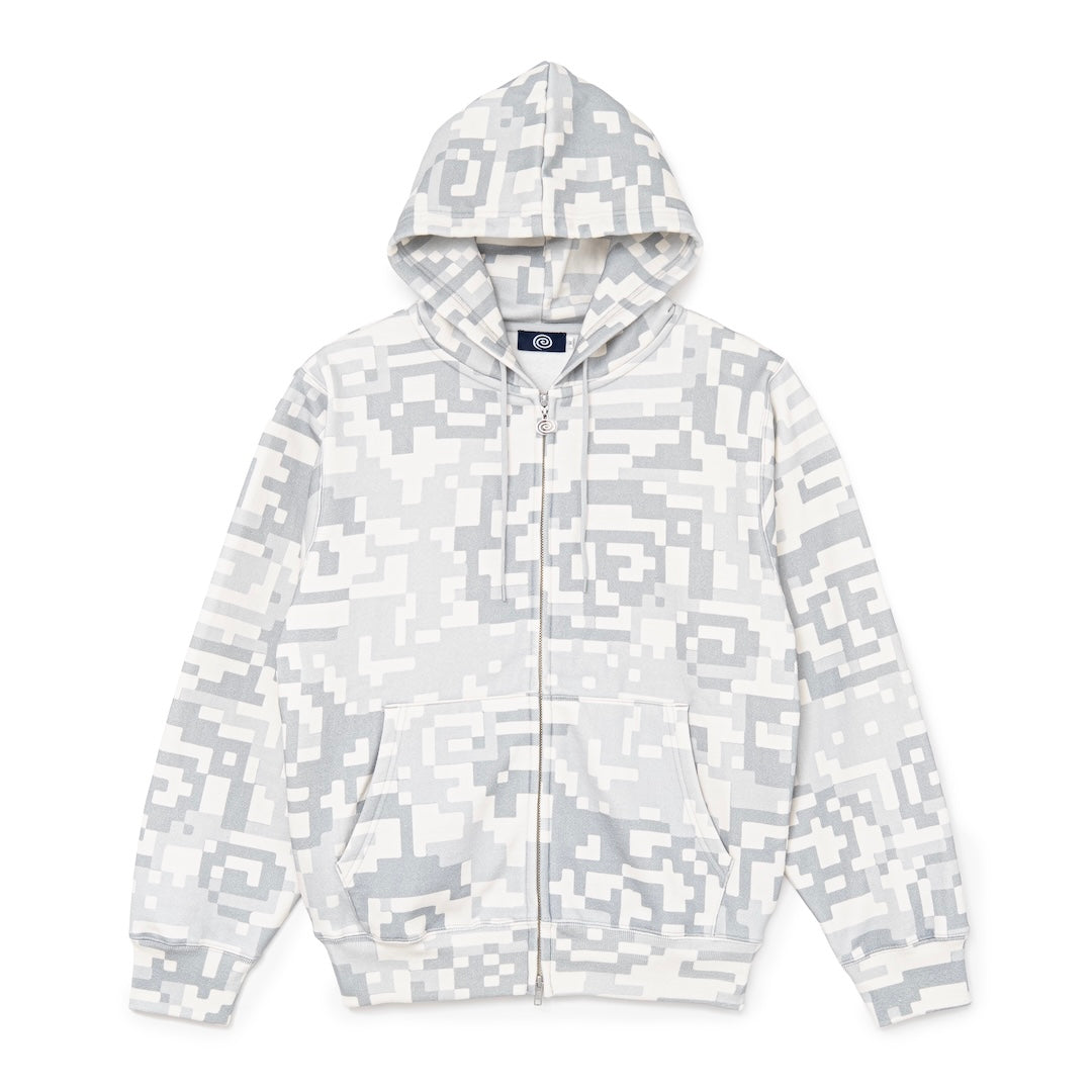 D-Camo Zip Hoodie (GRAY CAMO)