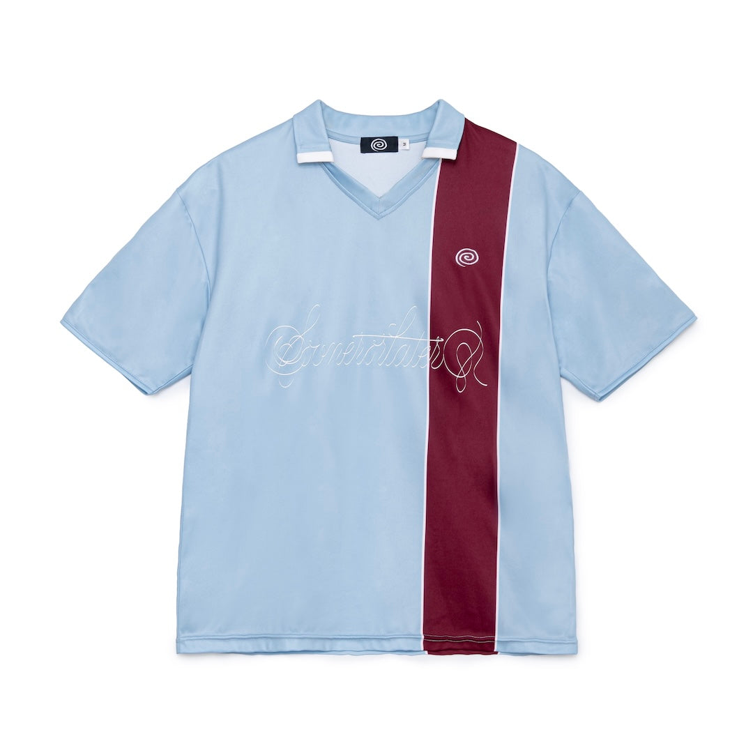 Cursive Logo Soccer Shirt (LIGHT BLUE)