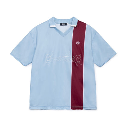 Cursive Logo Soccer Shirt (LIGHT BLUE)