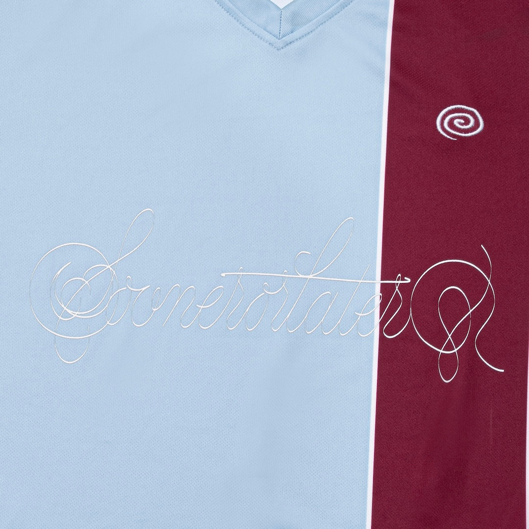Cursive Logo Soccer Shirt (LIGHT BLUE)