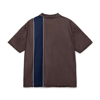 Cursive Logo Soccer Shirt (BROWN)