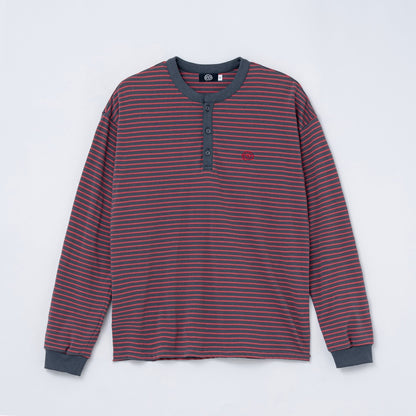 Border L/S Tee (GRAY&RED)