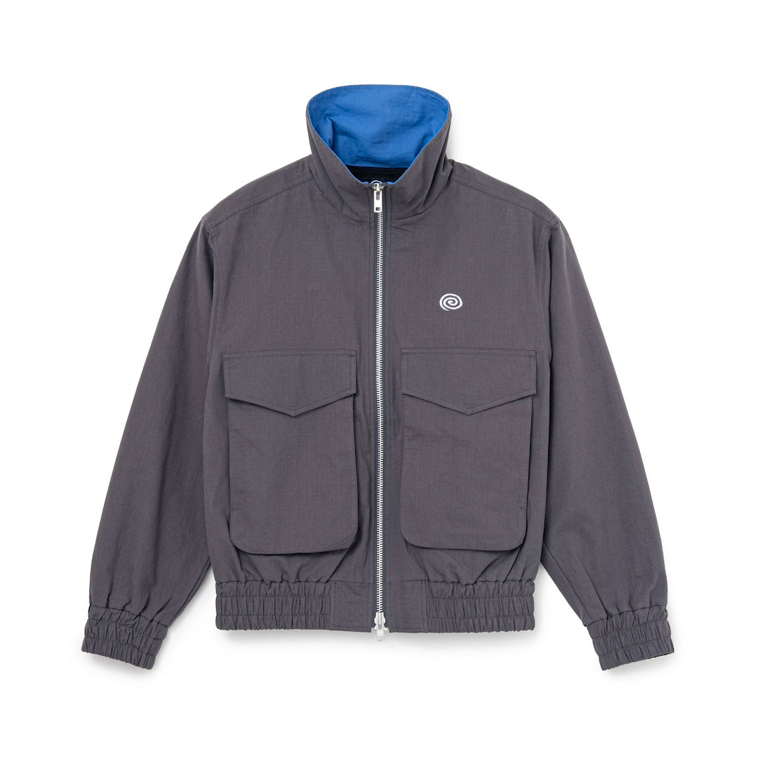 Cotton Ripstop Utility Jacket (GRAY)