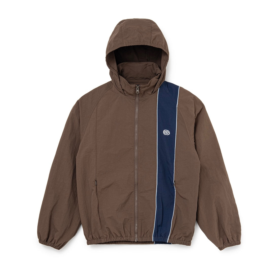 Nylon Track Jacket (BROWN)