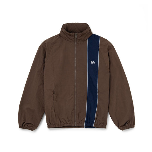 Nylon Track Jacket (BROWN)