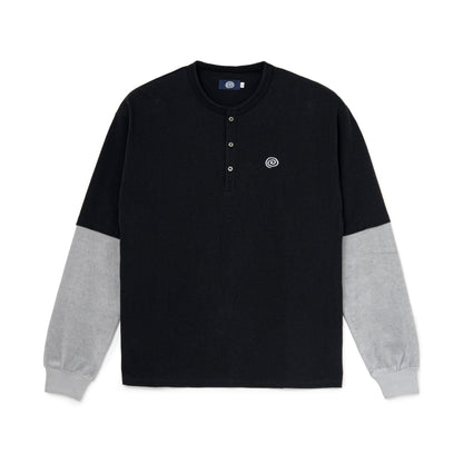 Fake Layered Tee (BLACK)