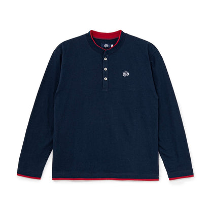 Fake-Layered L/S Tee (NAVY)